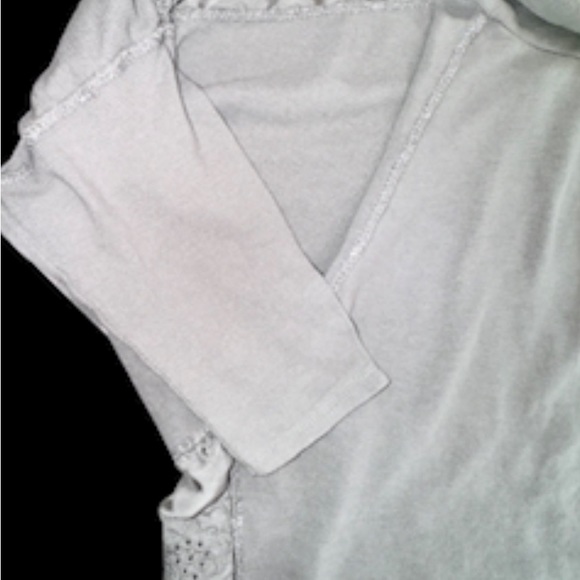 BELLE FRANCE Italian made turtleneck sweater silk tunic women’s size medium - Picture 7 of 15